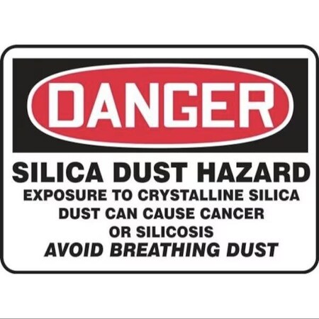 Accuform OSHA DANGER SAFETY SIGN SILICA DUST MCHG139VA MCHG139VA